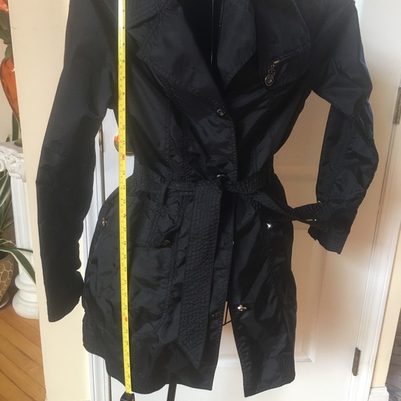 Vintage 1980’s Black Wind Breaker Trench Coat⭐️ - Picture 6 of 9